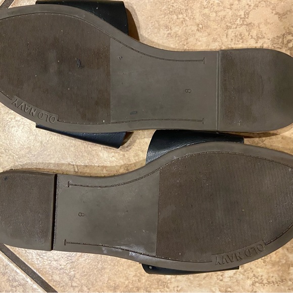 Women’s Old Navy Brand Black/Tan Slide in Sandals 8 - Picture 2 of 2
